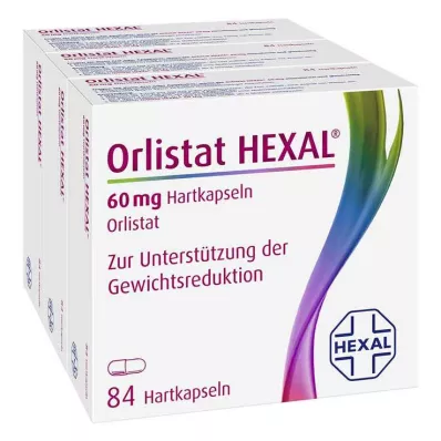 ORLISTAT HEXAL 60 mg kovat kapselit, 3X84 kpl ORLISTAT HEXAL 60 mg kovat kapselit, 3X84 kpl