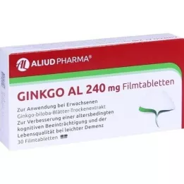 GINKGO AL 240 mg kalvopäällystetyt tabletit, 30 kpl