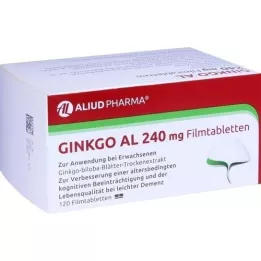 GINKGO AL 240 mg kalvopäällystetyt tabletit, 120 kpl