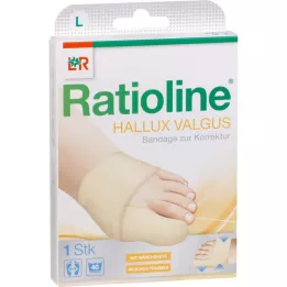 Ratioline Hallux Valgus Sidos L (jalat 23 - 24,5 cm), 1 kpl