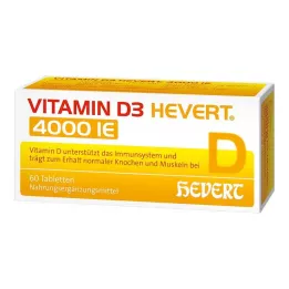 VITAMIN D3 HEVERT 4 000 IU tabletit, 60 kpl