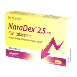 NARADEX 2,5 mg kalvopäällysteiset tabletit, 2 kpl
