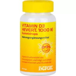 D3-vitamiini Hevert 1. 000 I. E. Kumipisarat, 60 kpl