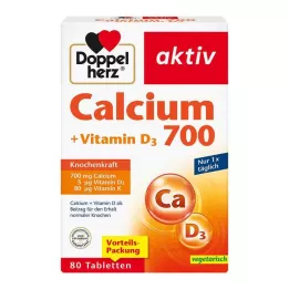 DOPPELHERZ Kalsium 700+D3-vitamiini tabletit, 80 kpl