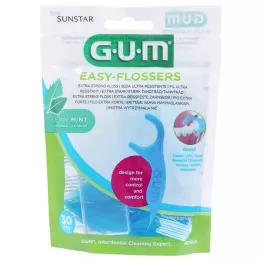 GUM Easy-Flossers vahatut hammaslangat + matkalaukku, 30 kpl