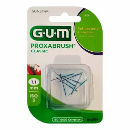 GUM Proxabrush Classic -vaihtoharjat 1,1 mm, 8 kpl