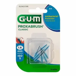 GUM Proxabrush Classic -vaihtoharjat 1,6 mm, 8 kpl