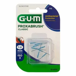 GUM Proxabrush Classic vaihtoharjat 1,2 mm, 8 kpl