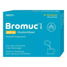 BROMUC akuutti 600 mg yskänlääke oraaliseen yskänlääkkeeseen, 20 kpl