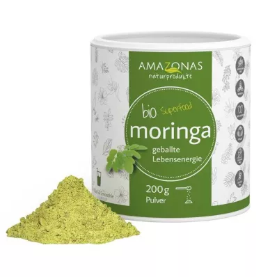 MORINGA 100 % orgaaninen jauhe puhdas 200 g jauhetta, 200 g