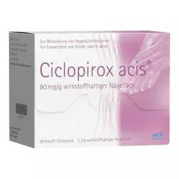 CICLOPIROX acis 80 mg/g vaikuttavaa ainetta kynsilakka, 3 g