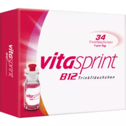 VITASPRINT B12 juomapullot, 34 kpl