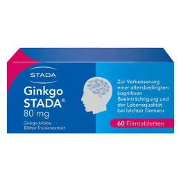 GINKGO STADA 80 mg kalvopäällystetyt tabletit, 60 kpl