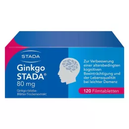 GINKGO STADA 80 mg kalvopäällystetyt tabletit, 120 kpl