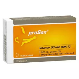 PROSAN D3+K2-vitamiini MK-7 kapselia, 30 kpl