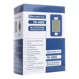 GLUCO TEST DUO blutzuckermessger.starterset mg/dl, 1 kpl