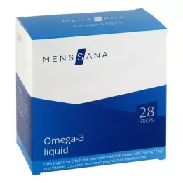 OMEGA-3 LIQUID MensSana Sticks, 28 kpl