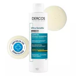 VICHY DERCOS erittäin herkkä shampoo kuivalle päänahalle, 200 ml
