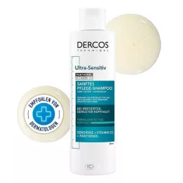 VICHY DERCOS erittäin herkkä shampoo rasvaiselle päänahalle, 200 ml
