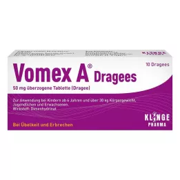 VOMEX A Dragees 50 mg päällystetyt tabletit, 10 kpl