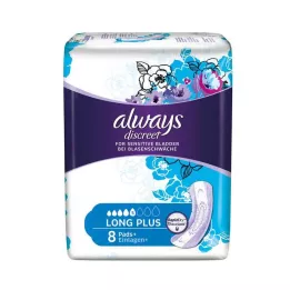 ALWAYS huomaamaton inkontinenssisisäke pitkä plus, 8 kpl