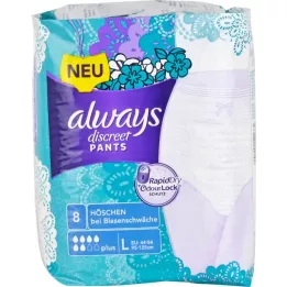ALWAYS discreet inkontinenssihousut plus L, 8 kpl