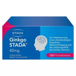 GINKGO STADA 40 mg kalvopäällysteiset tabletit, 120 kpl