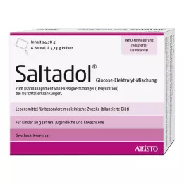 SALTADOL Elektrolyyttijauhe oraaliseen käyttöön, 6 kpl