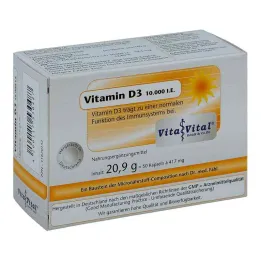 D3-vitamiini 10 000 I.e.Kapselit (50 kpl)