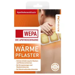 WÄRMEPFLASTER Kaula/selkä 8,5x28,5 cm WEPA, 2 kpl