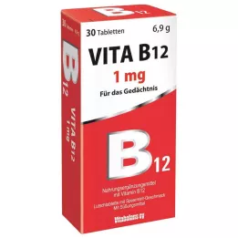 VITA B12 1 mg mintun makuiset pastillit, 30 kpl