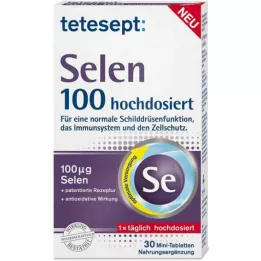 TETESEPT Seleeni 100 suuriannoksista kalvopäällysteistä tablettia, 30 kpl