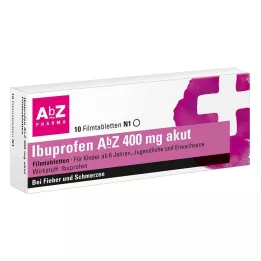 IBUPROFEN AbZ 400 mg akuutit kalvopäällysteiset tabletit, 10 kpl