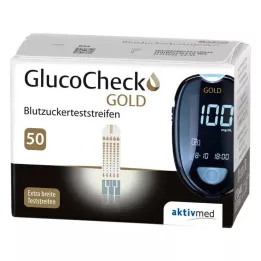 GLUCOCHECK GOLD Verensokerin testiliuskat, 50 kpl