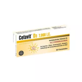 CEFAVIT D3 7 000 IU kalvopäällysteiset tabletit, 60 kpl