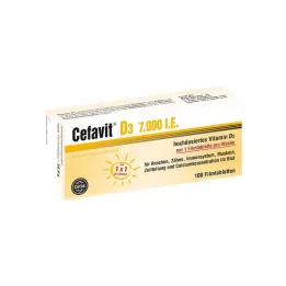 CEFAVIT D3 7 000 IU kalvopäällysteiset tabletit, 100 kpl