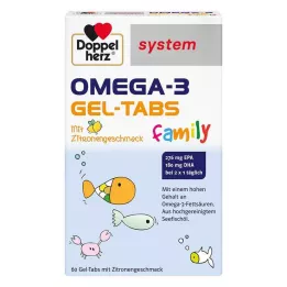 DOPPELHERZ Omega-3 Gel-Tabs -perhejärjestelmä, 60 kpl