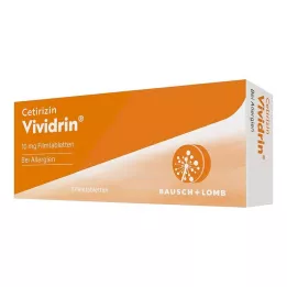CETIRIZIN Vividrin 10 mg kalvopäällysteiset tabletit, 7 kpl