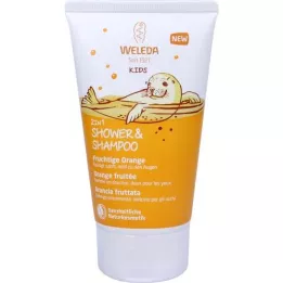WELEDA Kids 2in1 -suihku &amp; Shampoo Fruity Orange, 150 ml