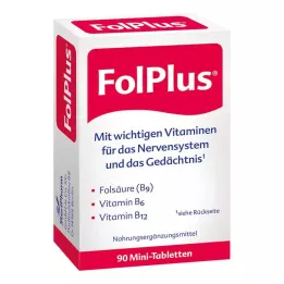 FOLPLUS Kalvopäällysteiset tabletit, 90 kpl