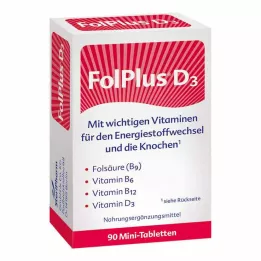 FOLPLUS+D3 tabletit, 90 kpl