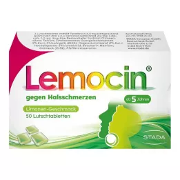 LEMOCIN kurkkukipua vastaan imeskelytabletit, 50 kpl