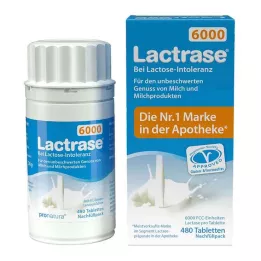LACTRASE 6 000 FCC Tbl.Click-annostelijan täyttöpakkaus, 480 kpl