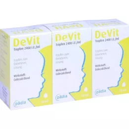 DEVIT Tipat 2400 IU/ml Oraalitipat, 3X10 ml