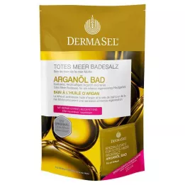 DERMASEL Kuolleenmeren kylpysuola + arganöljy, 1 s