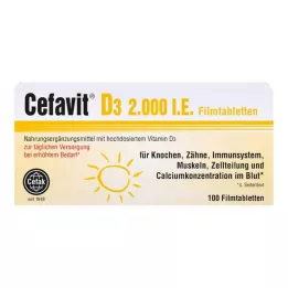 CEFAVIT D3 2 000 IU kalvopäällysteiset tabletit, 100 kpl