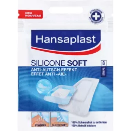 Hansaplast Silikoni pehmeät nauhat jalkakäytävä, 8 kpl