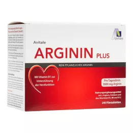 ARGININ PLUS B1+B6+B12-vitamiini+Foolihappokalvopäällysteiset tabletit, 240 kpl