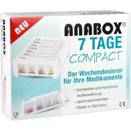 ANABOX Kompakti 7 päivää viikoittaisia annoksia valkoisia, 1 kpl