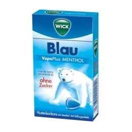 Wick Sininen VapoPlus mentoli yskä tippaa, 46 g